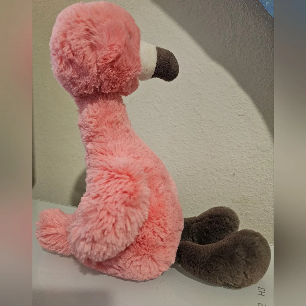 NWT Jellycat Bashful Flamingo Original - Medium 12" - Retired - Picture 2 of 6